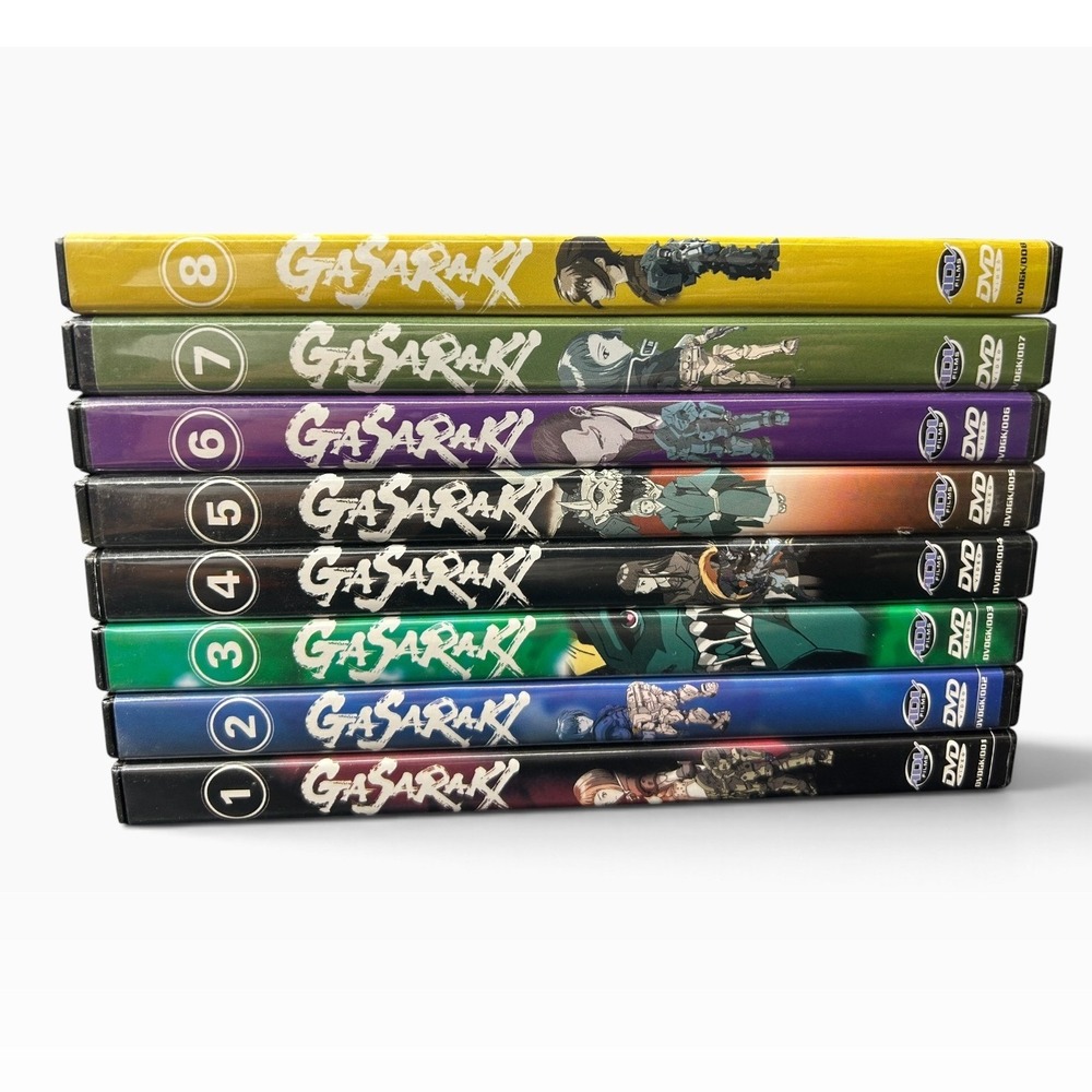 Gasaraki Complete Series DVD Vol 1-8 Set ADV Films Sunrise Mecha Anime tactical